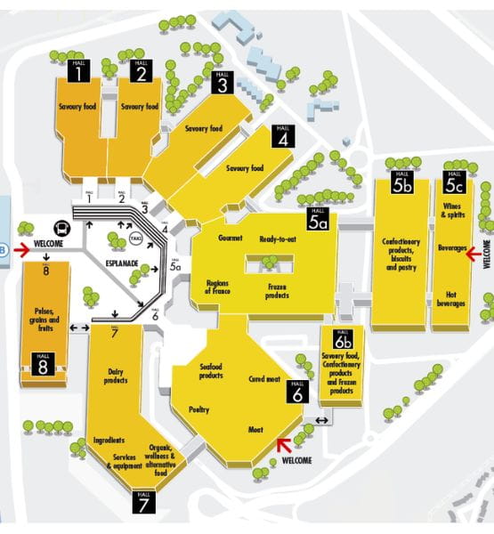 Map sector of SIAL Paris show