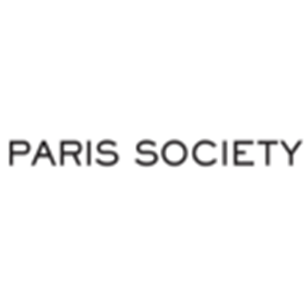 Logo de Paris Society, en lettres noires sur un fond blanc.